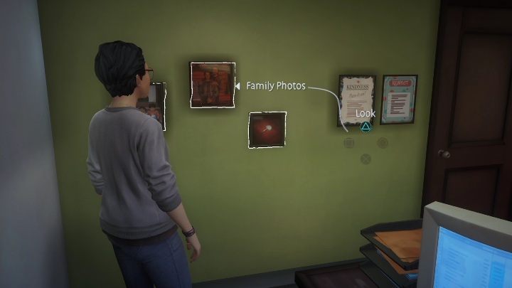 Next, look at the pictures - Life is Strange True Colors: The psychologists office - walkthrough - Life is Strange True Colors: Chapter 5 Side B - Life is Strange True Colors Guide