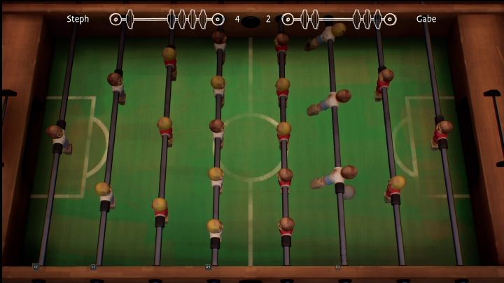 One of the tasks that you can perform right after you leave the radio station is to play a table football match - Life is Strange True Colors Wavelengths: Autumn - walkthrough - Life is Strange True Colors: Wavelengths DLC - Life is Strange True Colors Guide