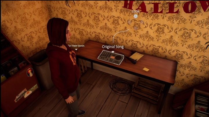 You'll find the tape of Steph's song in the room next to the cash register, you'll have to look at the desk on the right wall - Life is Strange True Colors Wavelengths: Autumn - walkthrough - Life is Strange True Colors: Wavelengths DLC - Life is Strange True Colors Guide