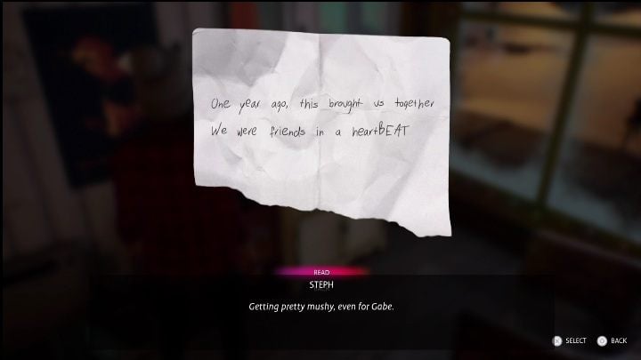 2nd hint is lying on a white dresser to the left of the front door - Life is Strange True Colors Wavelengths: Winter - walkthrough - Life is Strange True Colors: Wavelengths DLC - Life is Strange True Colors Guide