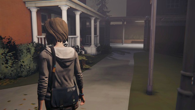 After the conversation with Dana leave the dormitories and head toward the parking lot - Life is Strange: Chaos Theory, Chapter 1 - Walkthrough - Life is Strange Game Guide & Walkthrough