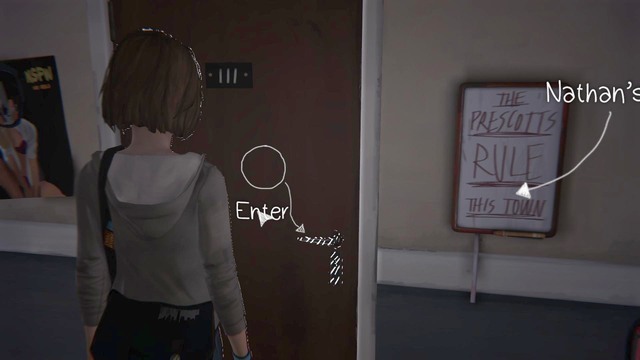 If you have saved Kate from the suicide attempt, she will text you the Nathans room number - Life is Strange: Dark Room, Chapter 2 - Walkthrough - Life is Strange Game Guide & Walkthrough