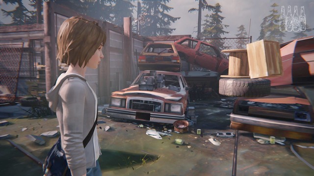 The penultimate bottle is a very difficult one to get, because you will not locate it so easily - Life is Strange: Out of Time, Chapter 3 - Walkthrough - Life is Strange Game Guide & Walkthrough