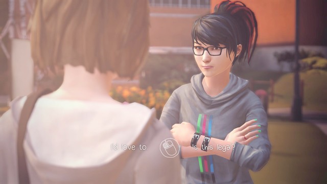 During the conversation with Brooke you will be able to get closer to her - Life is Strange: Chrysalis, Chapter 2 - Walkthrough - Life is Strange Game Guide & Walkthrough