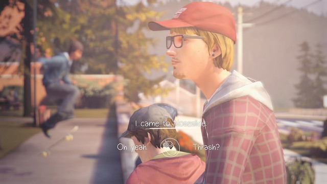 After talking to Brooke go and talk with Justin - Life is Strange: Chrysalis, Chapter 2 - Walkthrough - Life is Strange Game Guide & Walkthrough