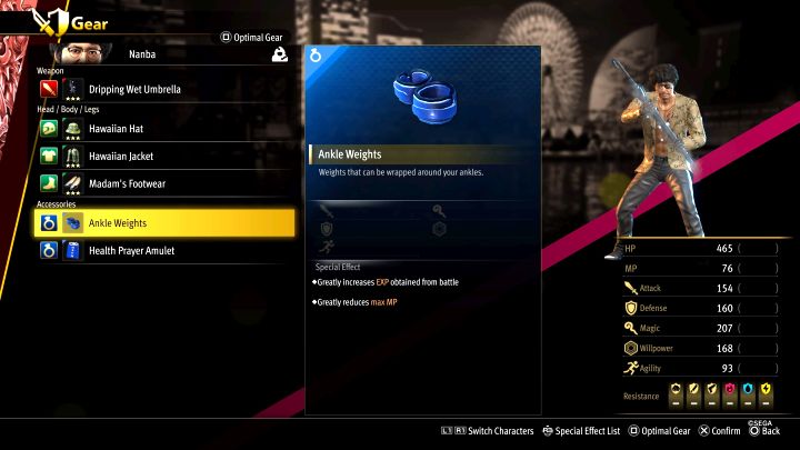 XP gain can be improved by equipping specific items - Infinite Wealth: How to accumulate experience (XP) and level up fast? - FAQ - Like a Dragon Infinite Wealth Guide