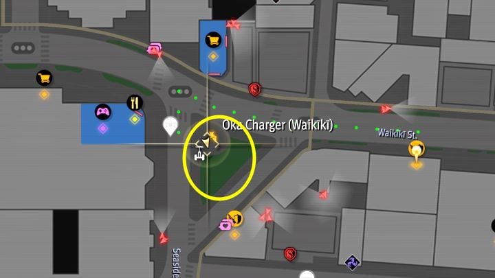 Photograph the statue depicting 2 dolphins found on a small square surrounded by streets on Seaside Ave - Infinite Wealth: All Photo Rallies in Waikiki - Photos for Photo Rally - Like a Dragon Infinite Wealth Guide