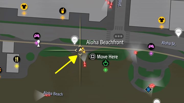 Your task is to find a statue surrounded by palm trees - you can find it in the eastern part of Aloha Beach - Infinite Wealth: All Photo Rallies in Waikiki - Photos for Photo Rally - Like a Dragon Infinite Wealth Guide