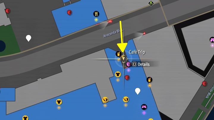 You have to photograph the Anaconda sign located above the northern entrance to the shopping center (from Anaconda Blvd - Infinite Wealth: All Photo Rally in Anaconda Shopping Center - Photos for Photo Rally - Like a Dragon Infinite Wealth Guide