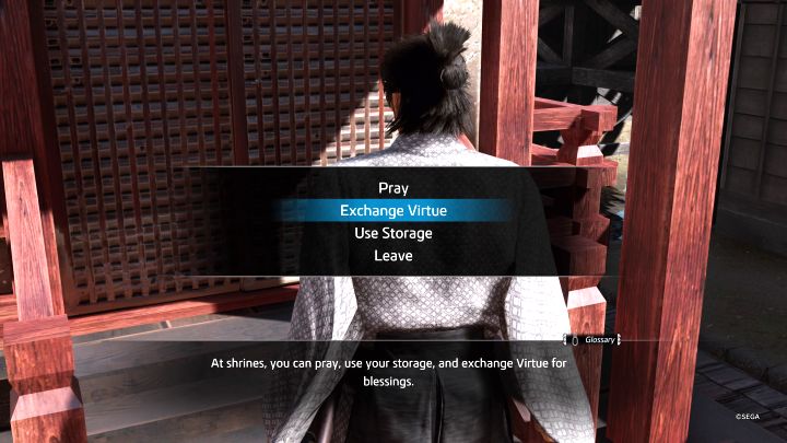 All accumulated Virtue is spent in Shrines - Like a Dragon Ishin: How to earn Virtue Points? - Ryoma and character development - Like a Dragon Ishin Guide