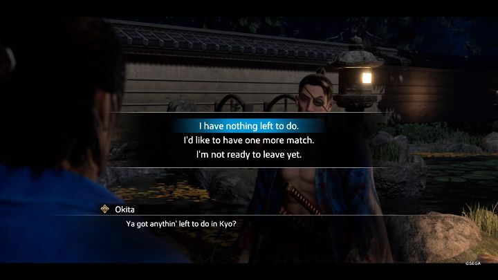 The actual point of no return is triggered in the final 14th chapter - Like a Dragon Ishin: Is there a point of no return? - Campaign - Like a Dragon Ishin Guide