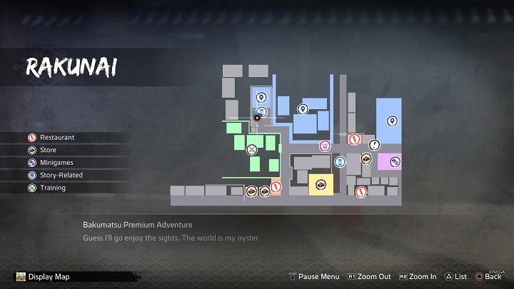 Akari is located in the northwestern part of the Rakunai District, in a temple on Karasuma Street - Like a Dragon Ishin: Friendships - Shops - Secrets and activities - Like a Dragon Ishin Guide