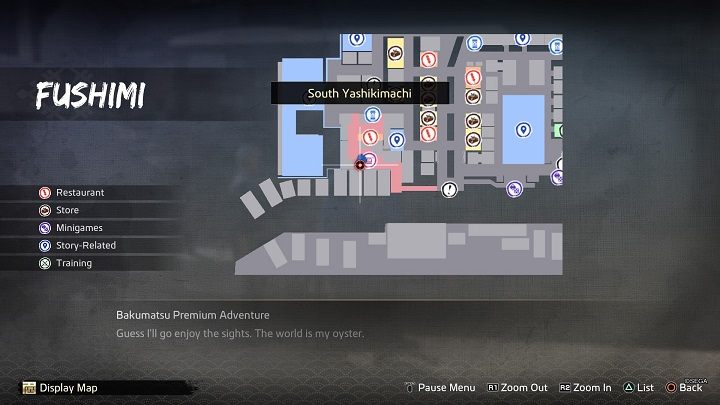 You can find Woodcutter in western Fushimi, not far from Palanquin on South Yashikimachi street - Like a Dragon Ishin: Bonds - Secrets and activities - Like a Dragon Ishin Guide