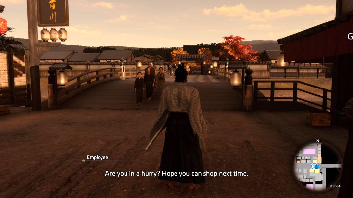 The passage to Gion is in the northeastern part of Rakunai (a long bridge) - Like a Dragon Ishin: How to unlock other districts of Kyo City? - Campaign - Like a Dragon Ishin Guide