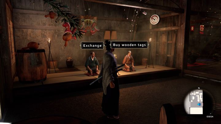 In the casino, you have to exchange coins for Wooden Tags - you use them in all gambling games - Like a Dragon Ishin: Where is the casino? - Activities - Like a Dragon Ishin Guide