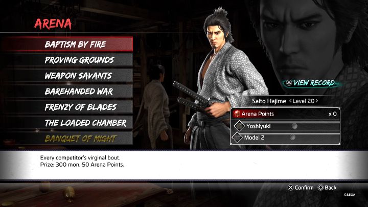 The main types of fights are Knockout Match (fight five random opponents) and Hundred-Man Beatdown (battle royale) - Like a Dragon Ishin: Where is the battle arena? - Activities - Like a Dragon Ishin Guide