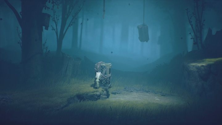 To get further, you must push the trap to the lower area - Little Nightmares 2: Road through the Forest - Chapter 1 walkthrough - Chapter 1 - Forest - Little Nightmares 2 Guide