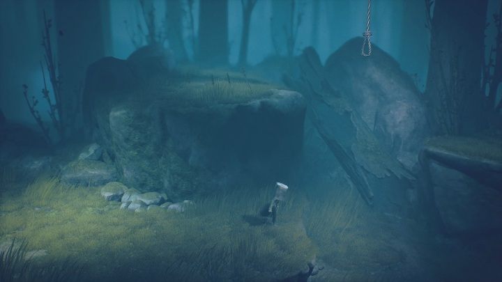 To get further, you need to get to the hanging loop - Little Nightmares 2: Road through the Forest - Chapter 1 walkthrough - Chapter 1 - Forest - Little Nightmares 2 Guide