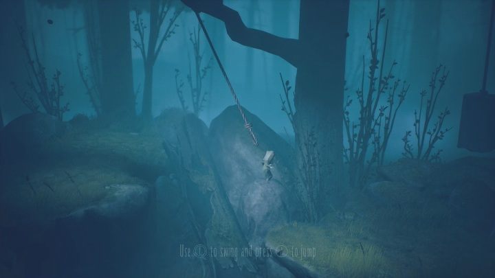 This task is simple – you just have to catch the loop and jump to the other side - Little Nightmares 2: Road through the Forest - Chapter 1 walkthrough - Chapter 1 - Forest - Little Nightmares 2 Guide