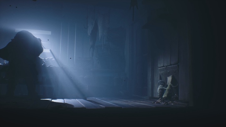 In order to leave the house, you must push the cat door open - Little Nightmares 2: Escaping the Hunter - Chapter 1 walkthrough - Chapter 1 - Forest - Little Nightmares 2 Guide