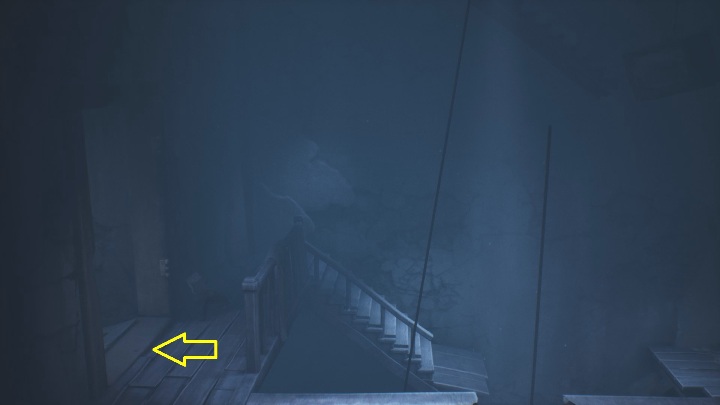 Location: Chapter 2, in the staircase, near the TVs - Little Nightmares 2: Glitching Remains in Chapter 2 Orphanage - list - Glitching Remains - Little Nightmares 2 Guide