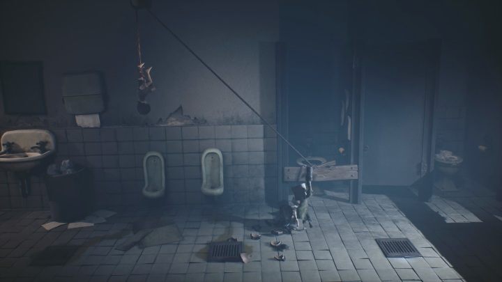 After eliminating the boys, destroy the board to which a rope is tied - Little Nightmares 2: Escape from School - Chapter 2 Orphanage walkthrough - Chapter 2 - Orphanage - Little Nightmares 2 Guide