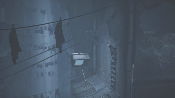 Your following task will be to climb up the ladder, straight to the next building - Little Nightmares 2: TVs - Chapter 4 walkthrough - Chapter 4 - Getting to the Tower - Little Nightmares 2 Guide