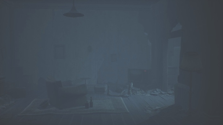 Turn on the TV that is outside the window, and turn off the one in the room - Little Nightmares 2: TVs - Chapter 4 walkthrough - Chapter 4 - Getting to the Tower - Little Nightmares 2 Guide