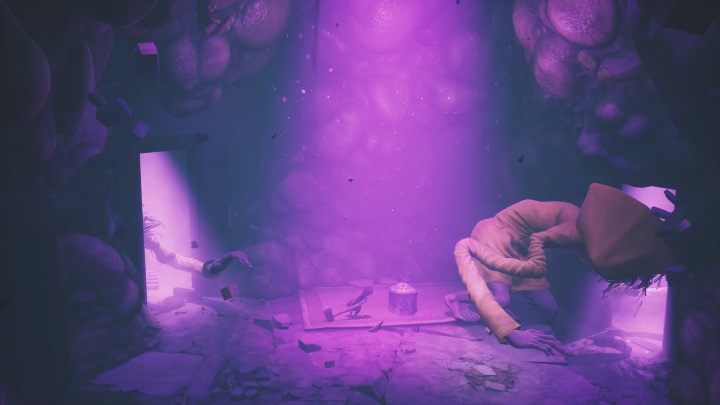 After getting the axe, distract Six again - Little Nightmares 2: Six - Chapter 5 walkthrough - Chapter 5 - The Signal Tower - Little Nightmares 2 Guide