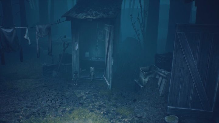 Jump up on the flap, and you will see glitching remains - Little Nightmares 2: Glitching Remains in Chapter 1 Forest - a list - Glitching Remains - Little Nightmares 2 Guide