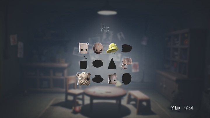 To get to this hat, you have to jump on the ledge located against the right wall - Little Nightmares 2: Hats in Chapter 3 Hospital - list - Hats - Little Nightmares 2 Guide