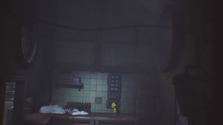 If youre aiming for the achievement, set the hooks to move to the left to collect the lantern. Set them to move to the right to proceed. - Little Nightmares: Room with the dirty dishes - walkthrough - The Kitchen - Little Nightmares Game Guide