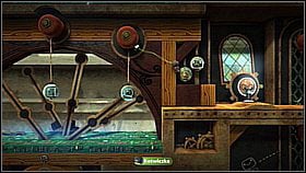 A bit further, use the launch pad to get higher and look out for the electrified ground - Gripple Grapple - Da Vinci's Hideout - LittleBigPlanet 2 - Game Guide and Walkthrough