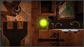 Run to the left and you will have to jump over a pit - jump before the wooden arm (if you step on it, it will close and throw you down) - Bravery Test - Da Vinci's Hideout - LittleBigPlanet 2 - Game Guide and Walkthrough