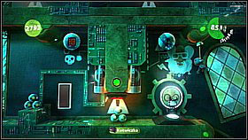 While moving through the transformed level, use the grappling hook to catch previously inaccessible items - Bravery Test - Da Vinci's Hideout - LittleBigPlanet 2 - Game Guide and Walkthrough