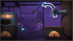 Both players must jump as high as they can - onto the platform on the right (there's one item there) - Maximum Security - The Factory of a Better Tomorrow - LittleBigPlanet 2 - Game Guide and Walkthrough