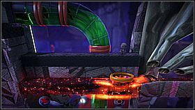 Once you reach a riddle with a hand and four levers, switch two outer fingers to arrange them in the symbol showed by the sign - Pipe Dreams - The Factory of a Better Tomorrow - LittleBigPlanet 2 - Game Guide and Walkthrough