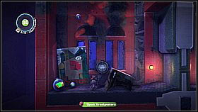 Alternative version - before you move on, you have to return to the beginning (by the way - the flamethrower can be smashed as well) - Bang for Buck - p. 1 - The Factory of a Better Tomorrow - LittleBigPlanet 2 - Game Guide and Walkthrough