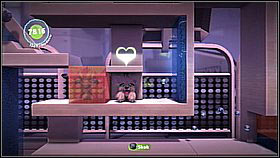 Ride the elevator down and switch to the MechaPup, armed with a sonic beam which can move objects (R1) - Avalon's Advanced Armaments Academy - Avalon - LittleBigPlanet 2 - Game Guide and Walkthrough