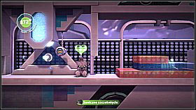 Hit the column with the sonic beam - items will fall down and you will also unlock the passage - Avalon's Advanced Armaments Academy - Avalon - LittleBigPlanet 2 - Game Guide and Walkthrough