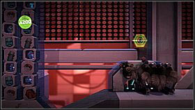 Ride the elevator down, fight off the bats and shoot the items - Got the Hump - Avalon - LittleBigPlanet 2 - Game Guide and Walkthrough