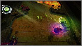 The whole journey is divided into three unofficial stages (with the camera moving closer between them) - Up and At 'Em - Eve's Asylum - LittleBigPlanet 2 - Game Guide and Walkthrough