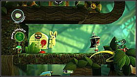 After beginning the level, run to the left to collect a new material - Patients Are a Virtue - Eve's Asylum - LittleBigPlanet 2 - Game Guide and Walkthrough
