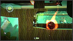 Now push the boulder down (to the right) - Patients Are a Virtue - Eve's Asylum - LittleBigPlanet 2 - Game Guide and Walkthrough