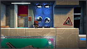 Don't miss Parmesan - in return for grabbing a few falling bricks you will receive a third key - Set the Controls for the Heart of the Negativitron - p. 1 - The Cosmos - LittleBigPlanet 2 - Game Guide and Walkthrough