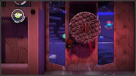 Jump down so that you stay nearby the wall - this way you will grab two bubbles - Set the Controls for the Heart of the Negativitron - p. 2 - The Cosmos - LittleBigPlanet 2 - Game Guide and Walkthrough