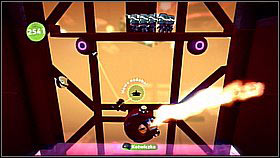 Head left again and grab the sponge - Where in the World is Avalon Centrifuge - The Cosmos - LittleBigPlanet 2 - Game Guide and Walkthrough