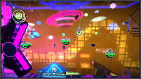 If you find a rhythm, you can in jump along the platform pretty much all the time - Into the Heart of the Negativitron - The Cosmos - LittleBigPlanet 2 - Game Guide and Walkthrough