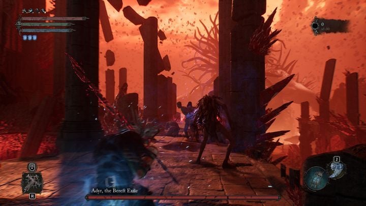 The entire fight involves listening to Adyr's monologue and killing his minions, who will have a fire sign above their heads - Lords of the Fallen: How to defeat the boss Adyr, the Bereft Exile? - Main - Lords of the Fallen Guide
