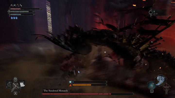 The Sundered Monarch may also try to grab you - Lords of the Fallen: How to defeat boss The Sundered Monarch? - Main - Lords of the Fallen Guide